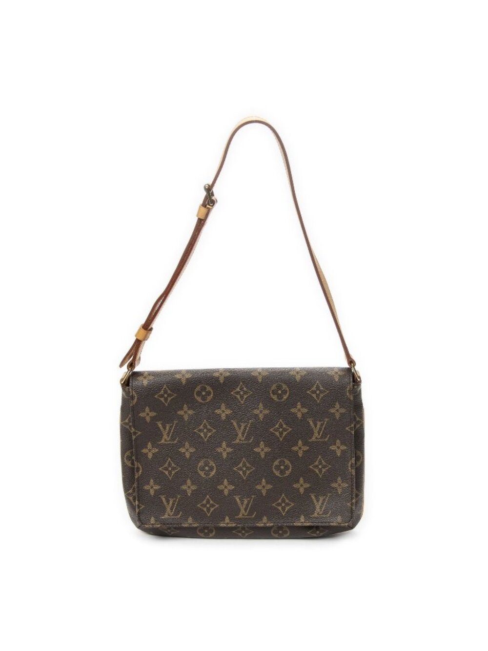 Louis Vuitton Musette Tango Brown Monogram Canvas Crossbody